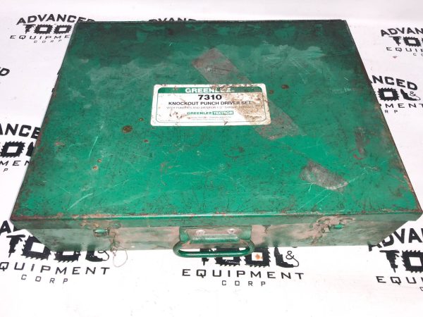 Greenlee 7310 Hydraulic Knockout Die Punch Conduit Set with Case