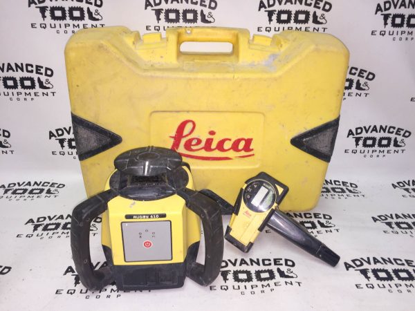 Leica Rugby 610 Rotary Self Leveling Rotating Laser w/ Remote & Carrying Case