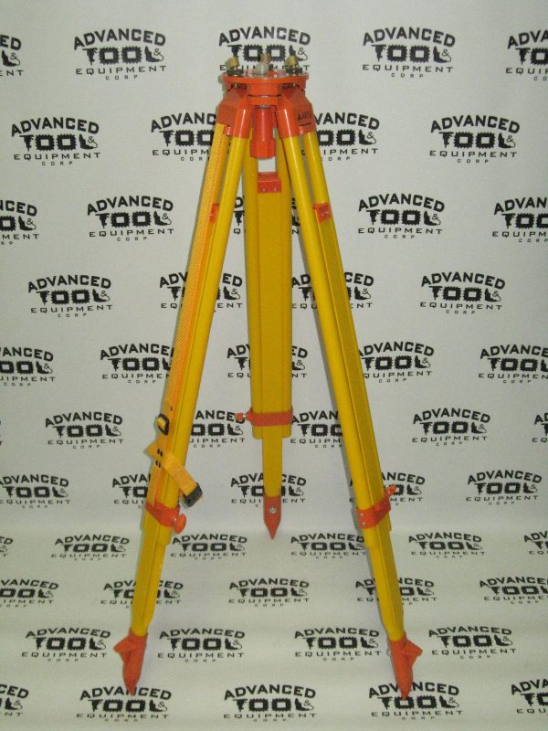 New! AT&E 3' - 5' Adjustable Height Wood Tripod with Leveling Tribrach Base