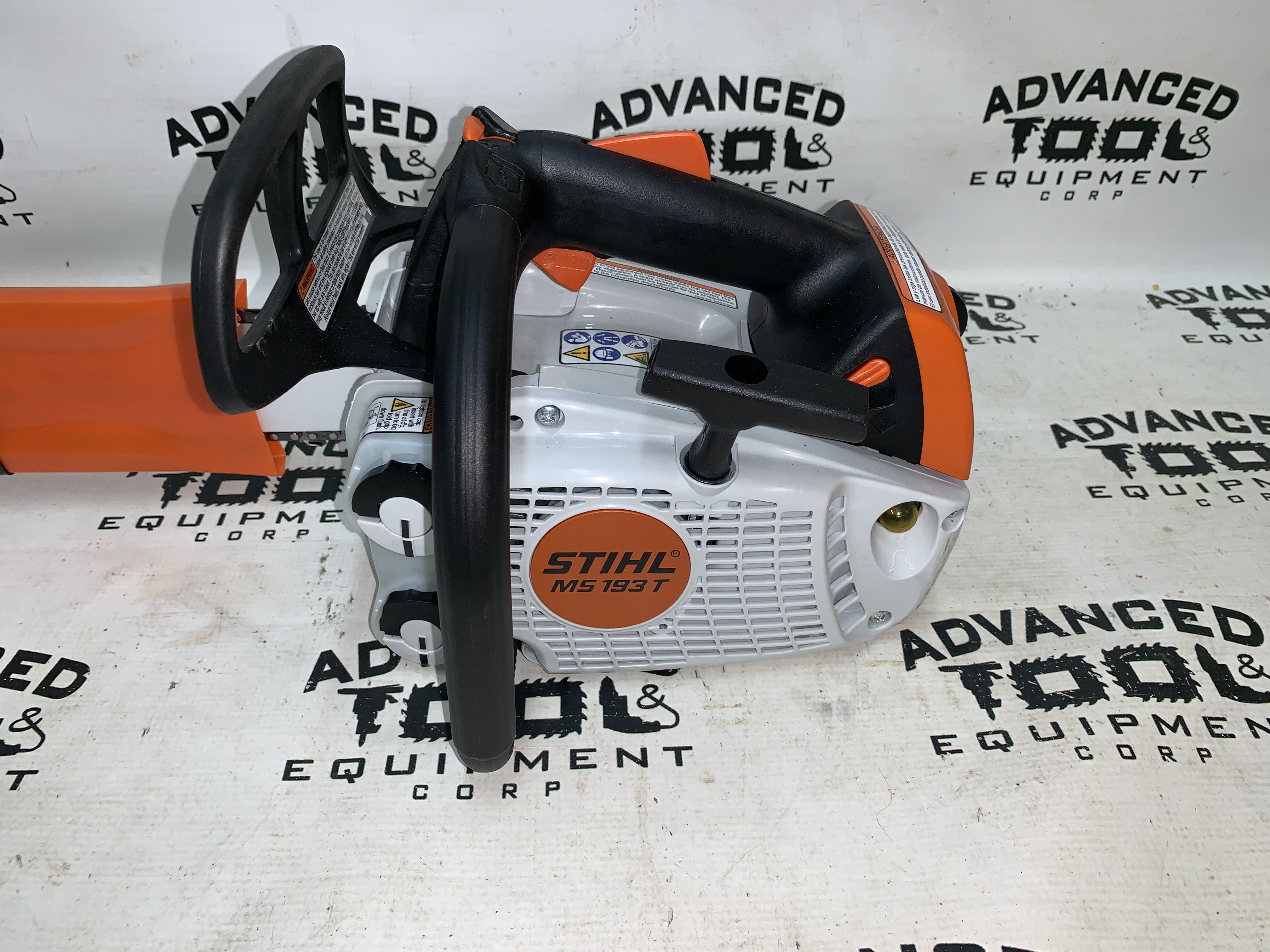 where is the serial number on a stihl chainsaw