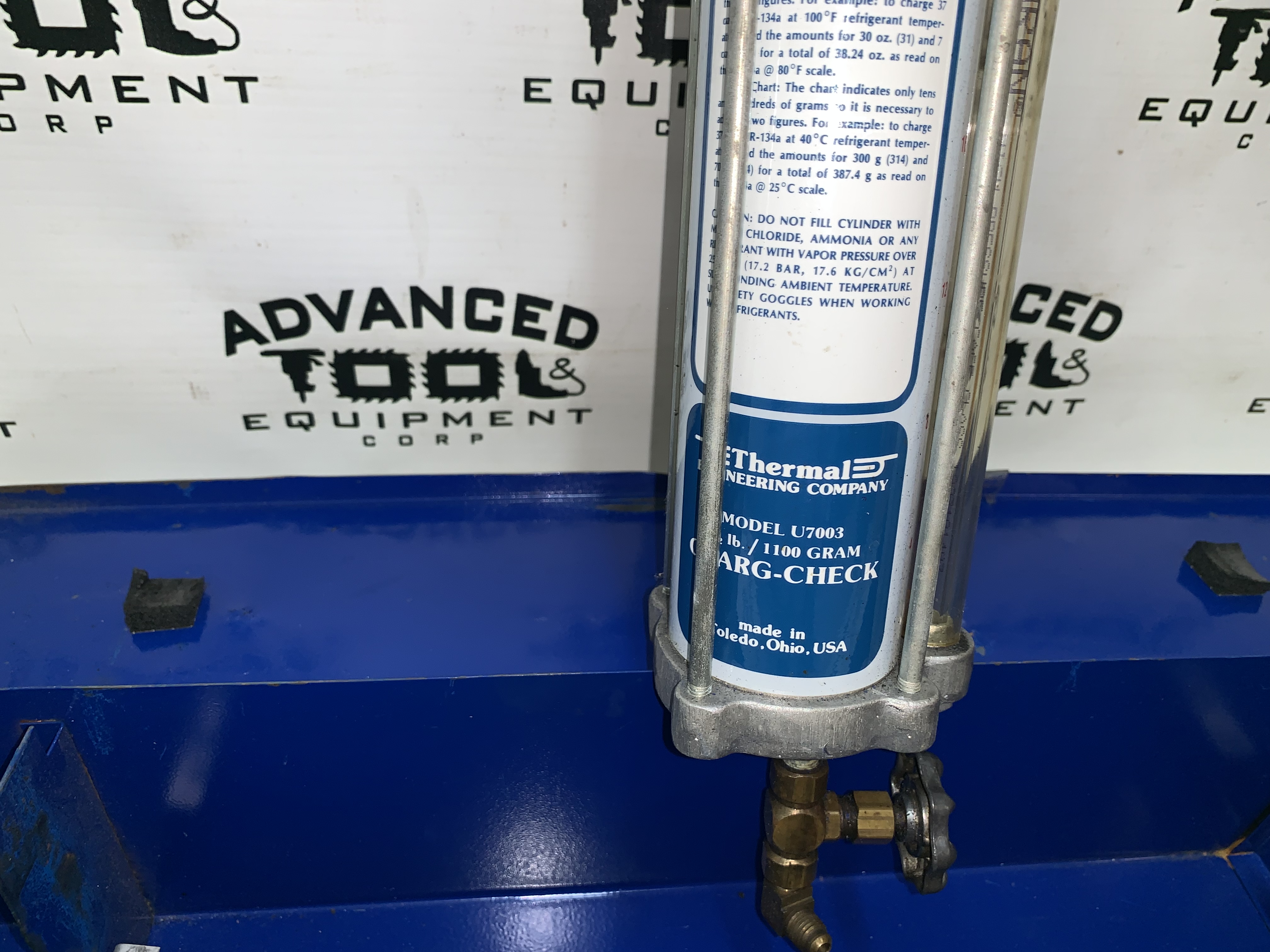 Thermal Engineering Refrigerant Charging Cylinder Charg-check #7009 R12 R22 for sale online 