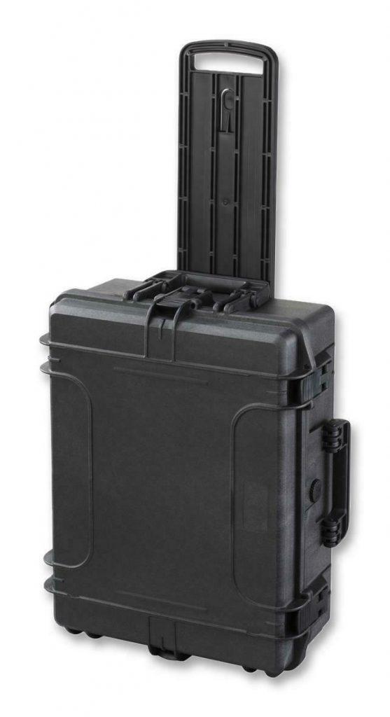 New Weatherproof 24″ Rolling Hard Shell Equipment Instrument Case w/ Customizable Pluck Foam