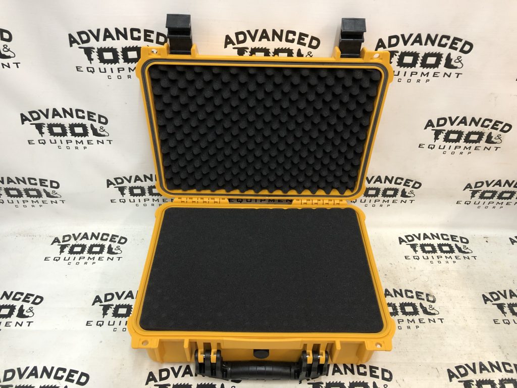 Yellow Weatherproof Hard Shell Instrument Equipment Case with ORing Pressure Relief Valve and