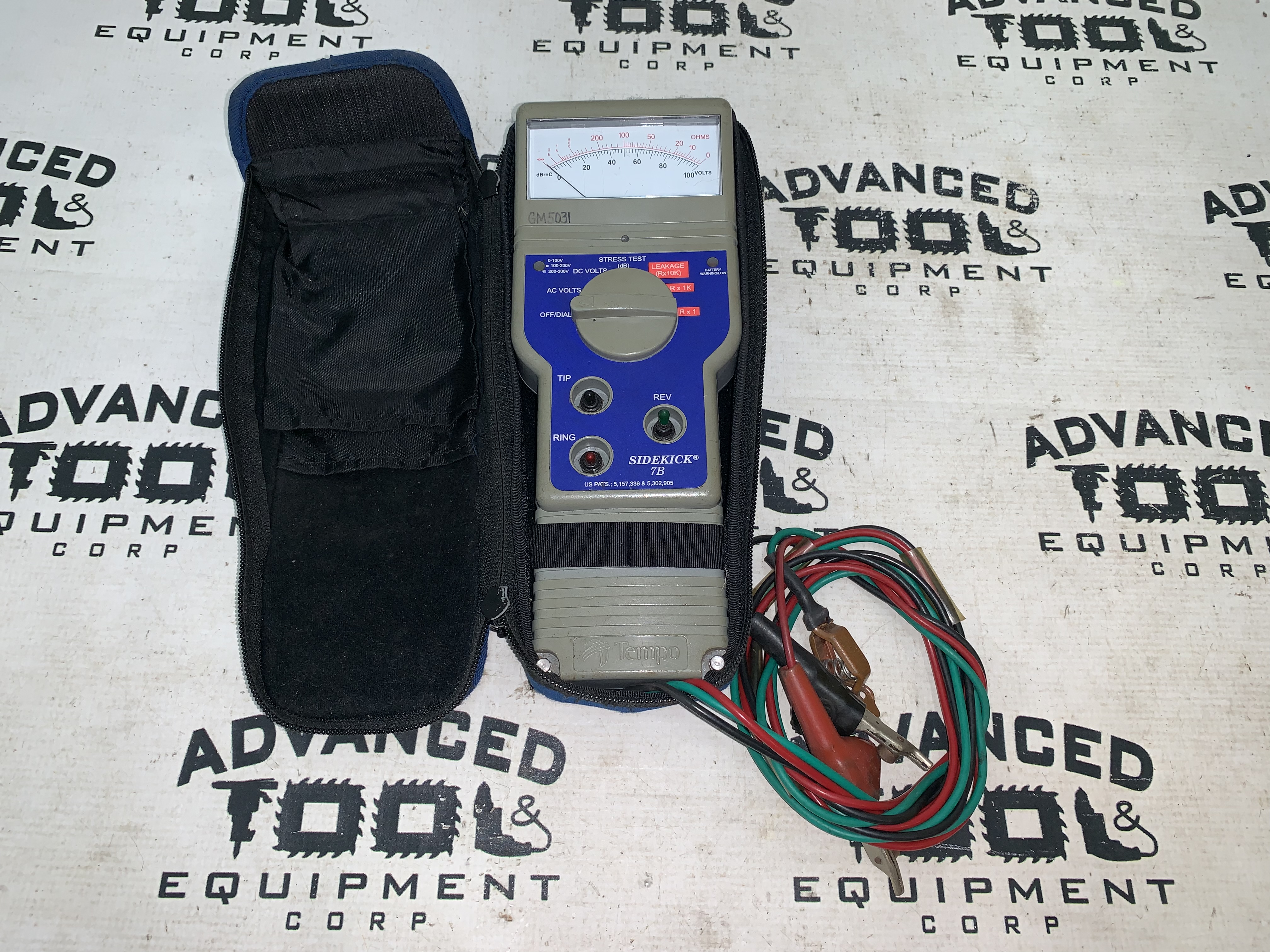 - TEMPO Sidekick VOC 50605270 Cable Tester w/Soft Case & Leads C2 