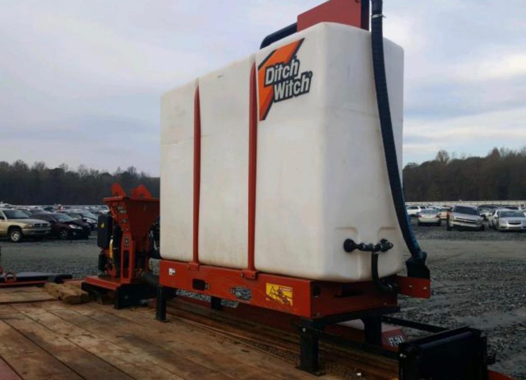 Ditch Witch Mud Mixer Water Tank Installed On Felling Trailer For Directional Drill Hdd Boring