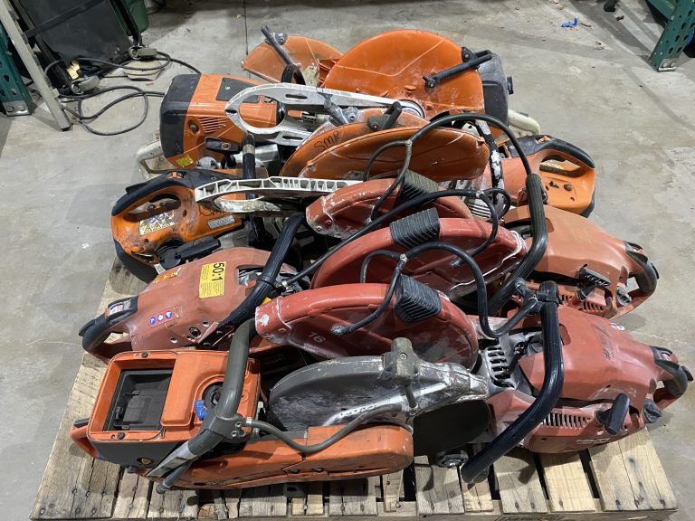 Pallet Of (8) Stihl Hilti Husqvarna Concrete Saws AsIs Advanced Tool