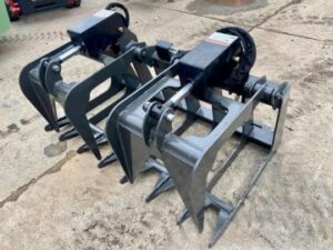 CT Dual Cyl. Root Grapple, 48" Attachment For Skid Steer