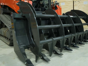 X-Treme Grapple Rake W/ Teeth Attachment For Skid Steer