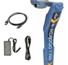 Radiodetection RD8200SG Locator with USB-C Lead, Li-Ion Rechargeable Battery Pack and Mains Charger