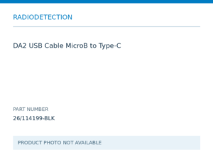 Radiodetection DA2 USB Cable MicroB to Type-C