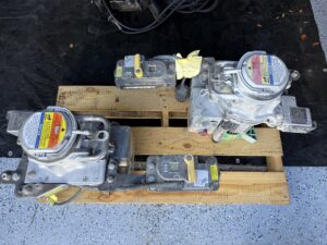 (2) Bisomac 210-1000 Swing Stage Suspended Platform Traction Hoist Set